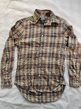 Gitman Bros Flannel Shirt Size XS Made Usa